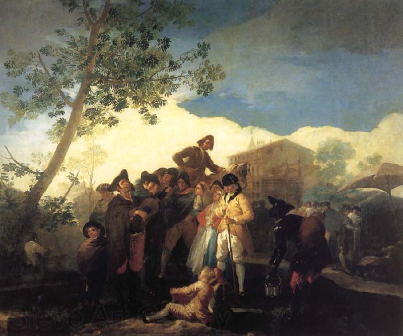Francisco Goya Blind Guitarist Spain oil painting art